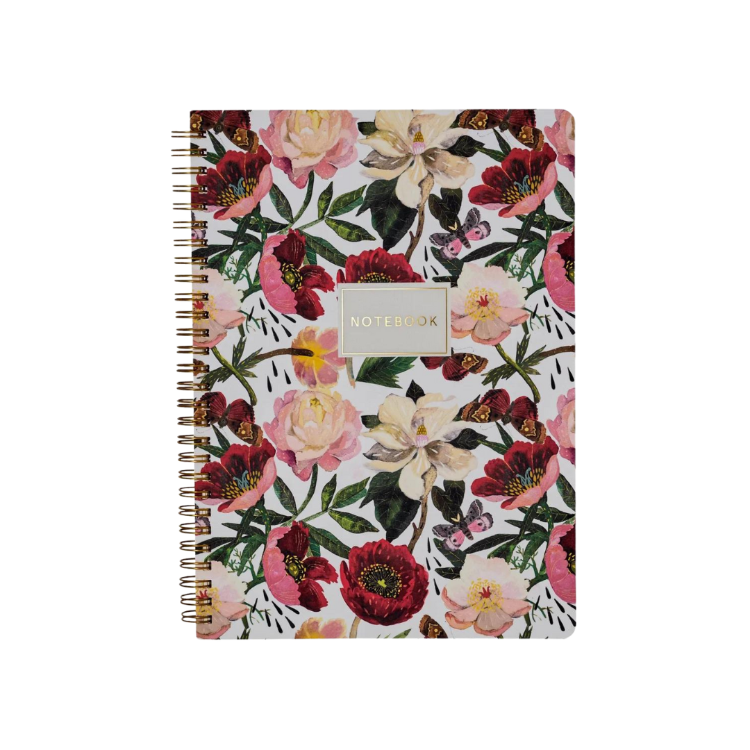 Spiral Notebook Peonies