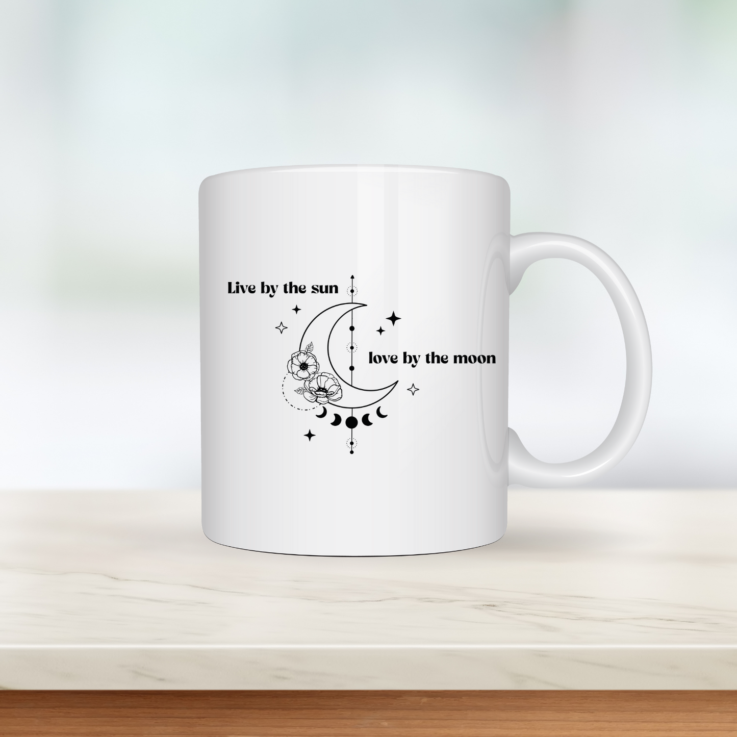 "Live by the sun, Love by moon" - Mug