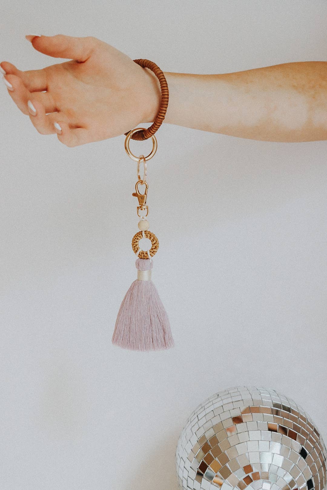 Rattan Essential Oil Keychain Diffuser - Tassel Keychain