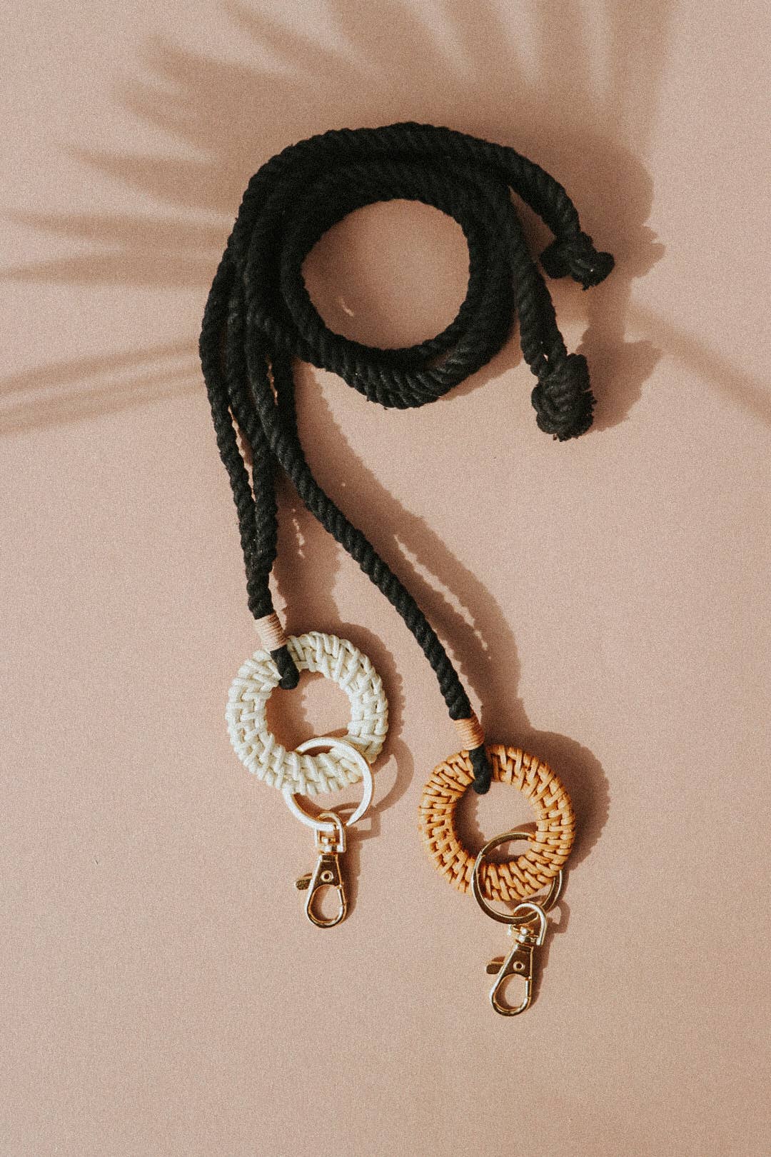 Rattan Keychain Lanyards - Macrame Lanyard - Boho Lanyard