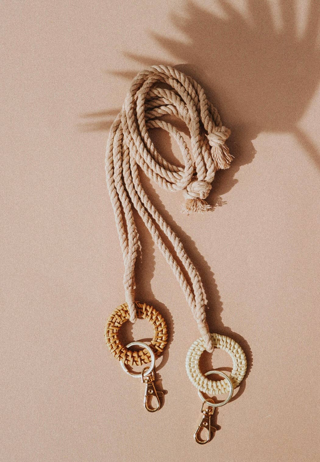 Rattan Keychain Lanyards - Macrame Lanyard - Boho Lanyard