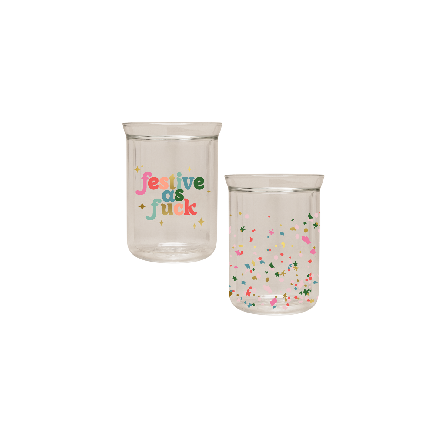 Holiday Element Glass Tumbler